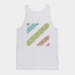 Colorful watercolor floral pattern art Tank Top